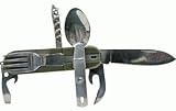 Campers Utility Knife With Spoon, Fork, Bottle opener, Corkscrew And A 3.5 Stainless Steel... by WI
