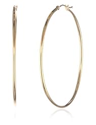 Klassics 10k Yellow Gold Polished Hoop Earrings, (1.85" Diameter)