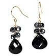 14k Gold & Black Onyx Beaded Earrings