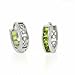 Sterling Silver Light Green cubic zirconia mini title=