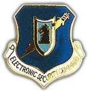 US Air Force Electronic Security Command Shield Lapel Pin