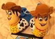 Disney Toy Story Sheriff Woody Plush Comfy Socktop Slippers Shoes, Kids Shoe Size 5-6, Great for Halloween Costume