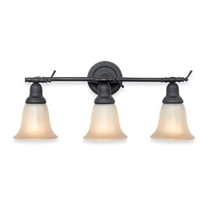Royce Lighting RV70ES 3-23 Prescott Three-Light Vanity Oil Rubbed Bronze with Sepia Tinted... by Royce Lighting
