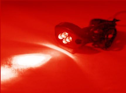 4 LED POD [Red] [Chrome Casing], 4LED Neon POD for Cars / Motorcycles / Boats / Bikes / Atvs / Home / ETC Interior and Exterior Under Dash Lighting Kit - Citie DIY LED Kit. POD Light Bright 4 LED Accent Glow