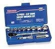 Westward 4PL88 Socket Set, 12 Pieces