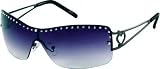 Ladies Italian Designer Sunglasses 8007 Black