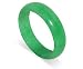 Stylish Genuine Green Jade Band Gemstone Ring Size 9