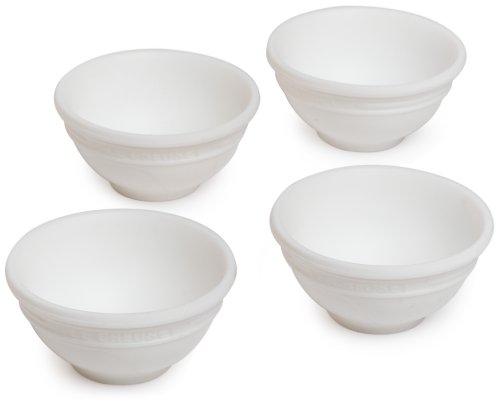 Le Creuset Silicone 1/4-Cup Pinch Bowls, Set of 4, White