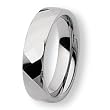 Polished Faceted Tungsten Carbide Ring (6.0 mm) - Sizes 6-13