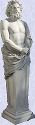 Jupiter statue roman style greek terminus sculpture New