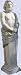 Jupiter statue roman style greek terminus sculpture New