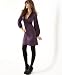 BCBGMAXAZRIA Stretch Silk Long-Sleeved Babydoll Dress