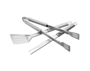 Weber 6420 3-Piece Stainless-Steel Barbecue Tool Set