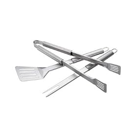 Weber 6420 3-Piece Stainless-Steel Barbecue Tool Set from Barbecue Tools