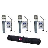 Blue enCORE 100 Hand Mic 3 Pack with gator Case