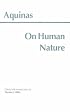 On Human Nature (Aquinas)
