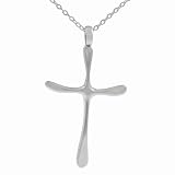 Sterling Silver Simple Cross Necklace