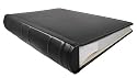 Deluxe Leather Photo Album - Stores 300 Pictures, Black