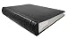 Deluxe Leather Photo Album - Stores 300 Pictures, Black