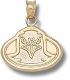 Boston College 1/2 Eagle Face Charm - Gold Plated Jewelry