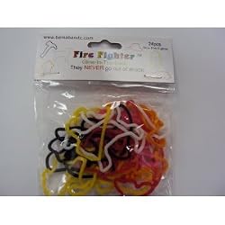 Bama Bandz Fire Fighter Glow in the Dark Bands Rubber Bandz Band Wristband (24)