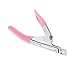 Frcolor Stainless Steel Nail Tip Clipper Acrylic Art Manicure U-shape Scissors Tips Cutter Trimmers