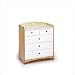 Bebe 5-Drawer Dresser - White/ Natural