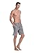 CYZ Men's 100% Cotton Knit Sleep Shorts-GreyNoStripe-L
