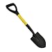 Stubby Spade Shovel - Wood Handle - Round Nose