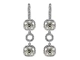 Platinum diamond earrings