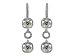 Platinum diamond earrings