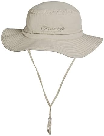 TETOP Wide Brim Fishing Hiking Outdoor Anti UV Sun Summer Beach Hat Khaki
