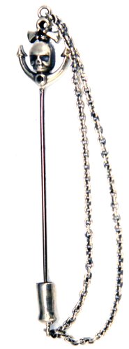 [ウィリアムウォレス]William Walles タイピン ラペルピン Anchor of Death Sea Skull Lapel Pin WWLP-13391 メンズ