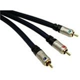 Impact Acoustics Meteora Component Video Interconnect - Video cable - component video - RCA (M) - RCA (M) - 12 ft - double shielded - midnight blue