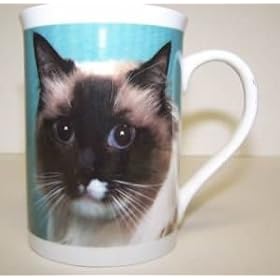 607742E Coffee Mug Chocolate Point Cat 4in by Cat Supplies