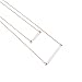 HONEYCAT Double Layered Bar Necklace in 18k Rose Gold Plate | Minimalist, Delicate Jewelry (RG)