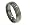 Titanium Ring with Sterling Silver Inlay three line silver inlay and comfort fit , 9
