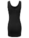 LA BASIC Womens Sexy Scoop Neck Body-con Mini Dress - Made In U.S.A