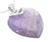 Sterling Silver Genuine Sodalite Heart Pendant Necklace