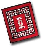 NCAA Ohio State Buckeyes Quilted Cotton Throw