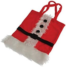 SET of 2 Christmas Plush Santa Suit Gift Bag