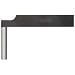 Starrett PT11770A Tool Post Holder for Test Indicators, 1/4" x 1-5/16" Post Size, 1/4" x 1/2" Shank Size