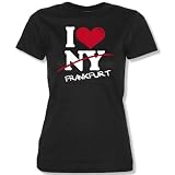 I LOVE FRANKFURT - NOT NY - WOMEN T-SHIRT by DoubleM Gr. XS bis XL