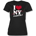 I LOVE FRANKFURT - NOT NY - WOMEN T-SHIRT by DoubleM Gr. XS bis XL