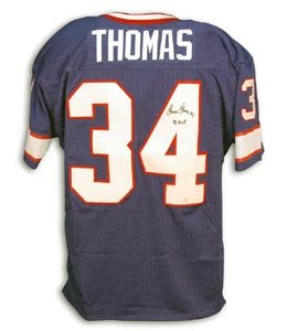 Thurman Thomas Signed Buffalo Bills Blue Throwback Jersey - 91 NFL MVP