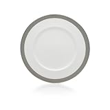 Mikasa Woven Cable Platinum 8-1/2-Inch Salad Plate, White