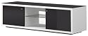 Spectral Just Racks 1.2M Wide Prebuilt Furniture for Any Size  Screen - Black / White