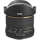 Image of Bower 8mm f/3.5 Fisheye Manual Focus Lens for Sony / Minolta Maxxum APS-C Autofocus Cameras Best Deals, Bower