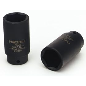 Powerbuilt 648469 1/2-Inch Driver by 30mm Axle Nut Socket