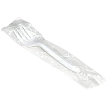 Boardwalk MWFIW White Wrapped Polypropylene Cutlery (Case of 1,000)